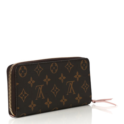 Louis Vuitton Monogram Clemence Wallet Rose Ballerine 3 of 8