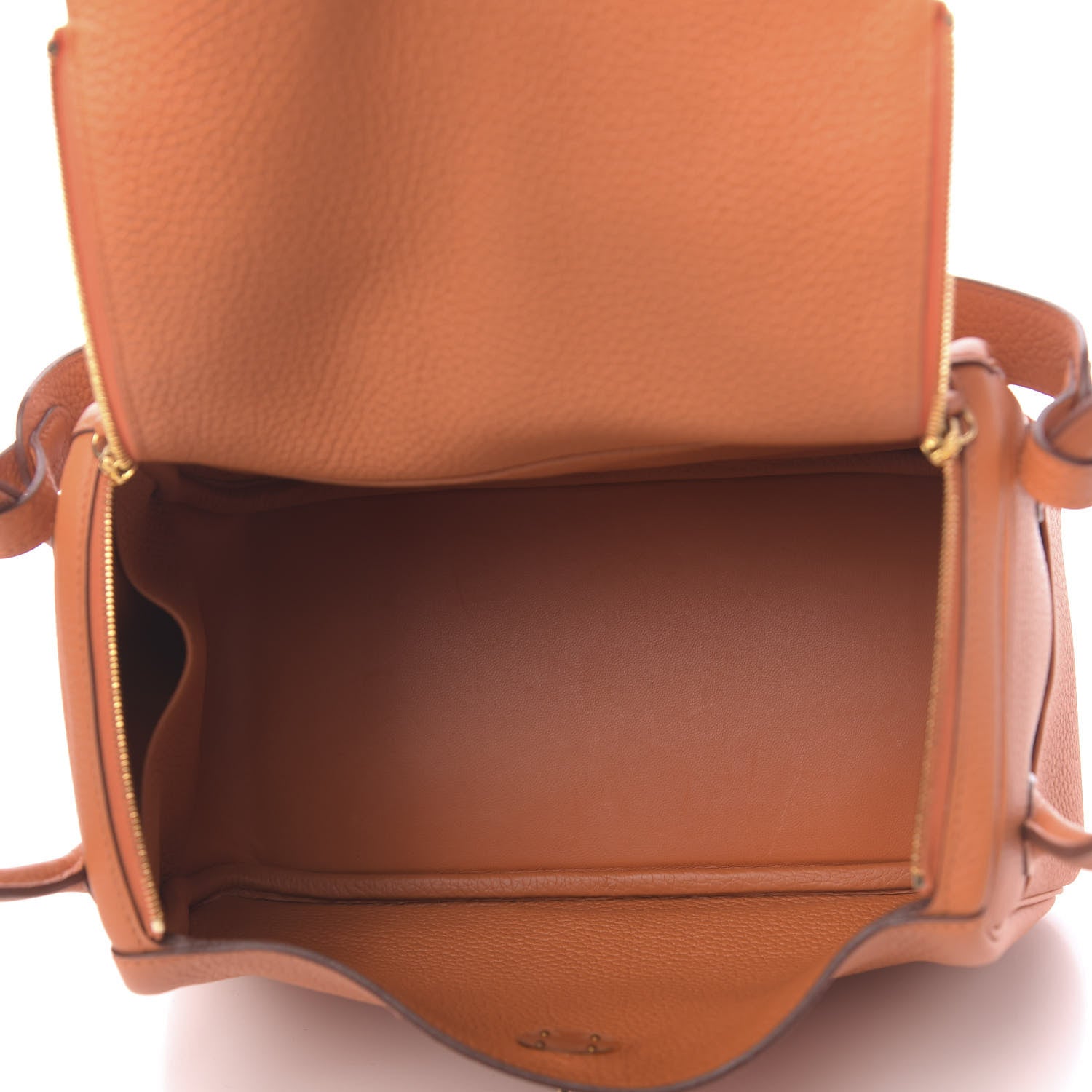 Hermes Taurillon Clemence Lindy 26 Orange 5 of 11