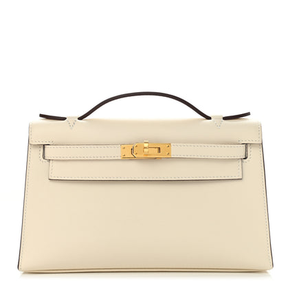 Hermes Swift Kelly Pochette Clutch Nata 1 of 9