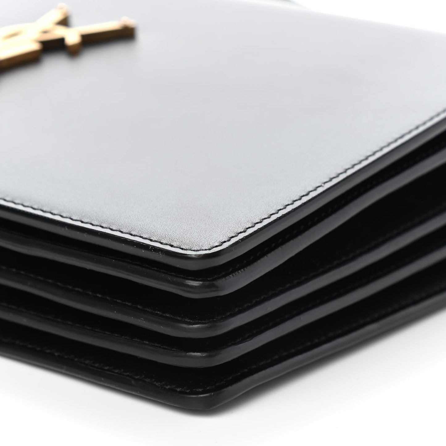 Smooth Calfskin Shoulder Bag Black