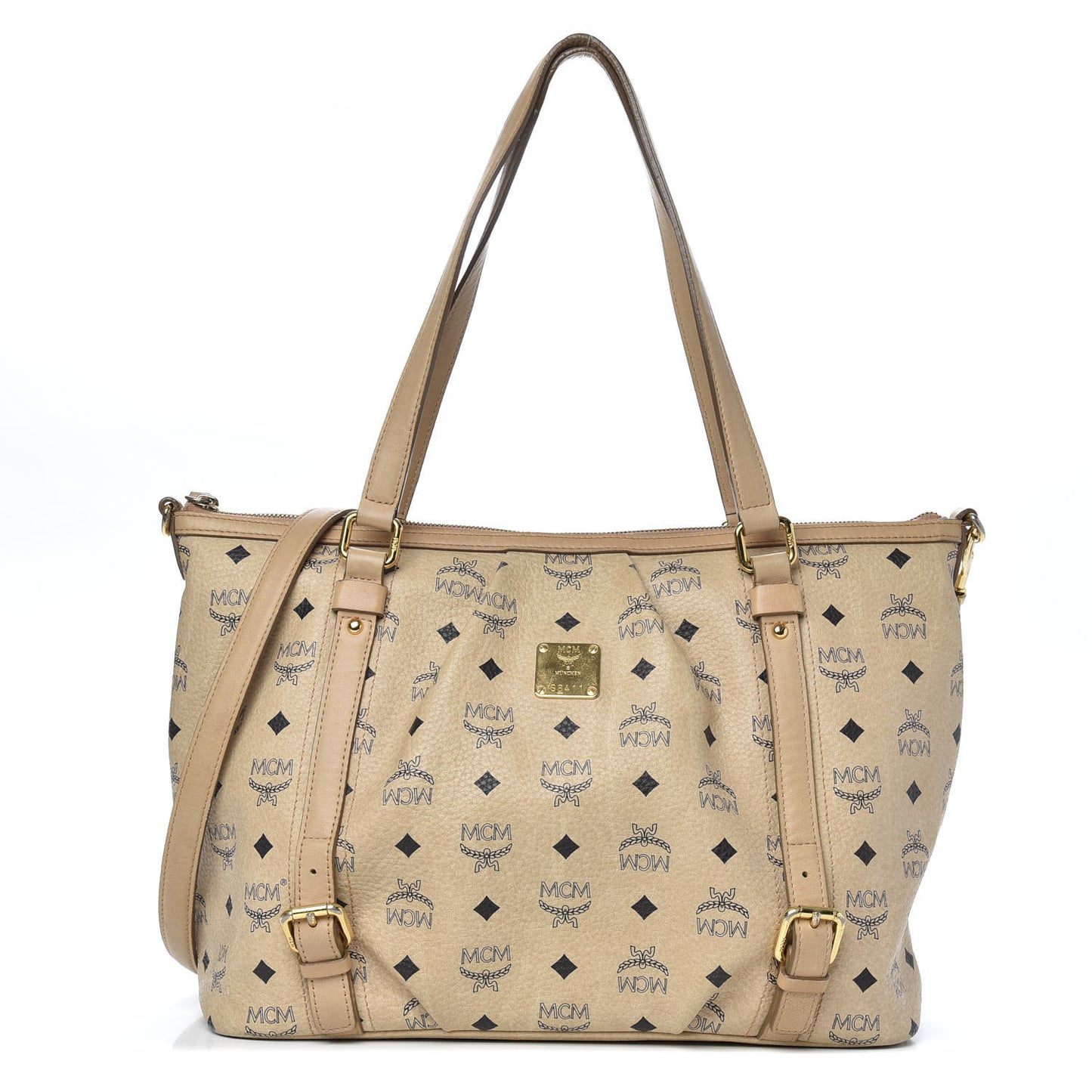 Visetos Medium Essentials Shopper Tote Beige