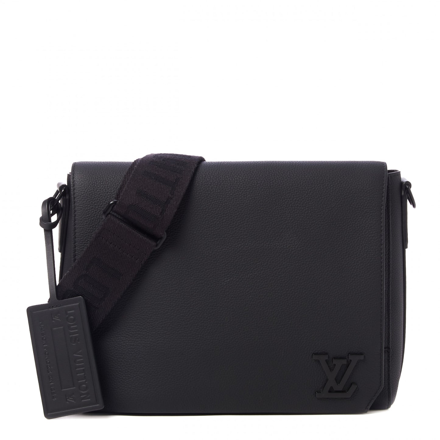 Calfskin Aerogram Messenger Black