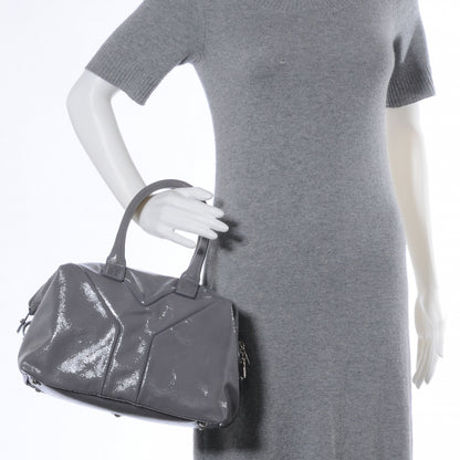Saint Laurent Patent Small Easy Sac Grey 2 of 7