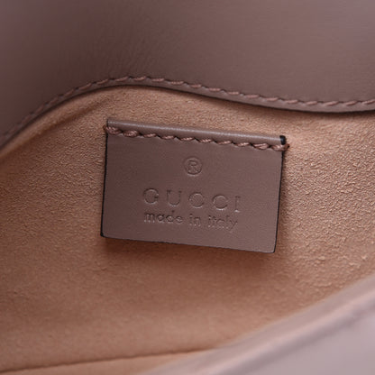 Gucci Calfskin Matelasse Super Mini GG Marmont Shoulder Bag Porcelain Rose 6 of 10