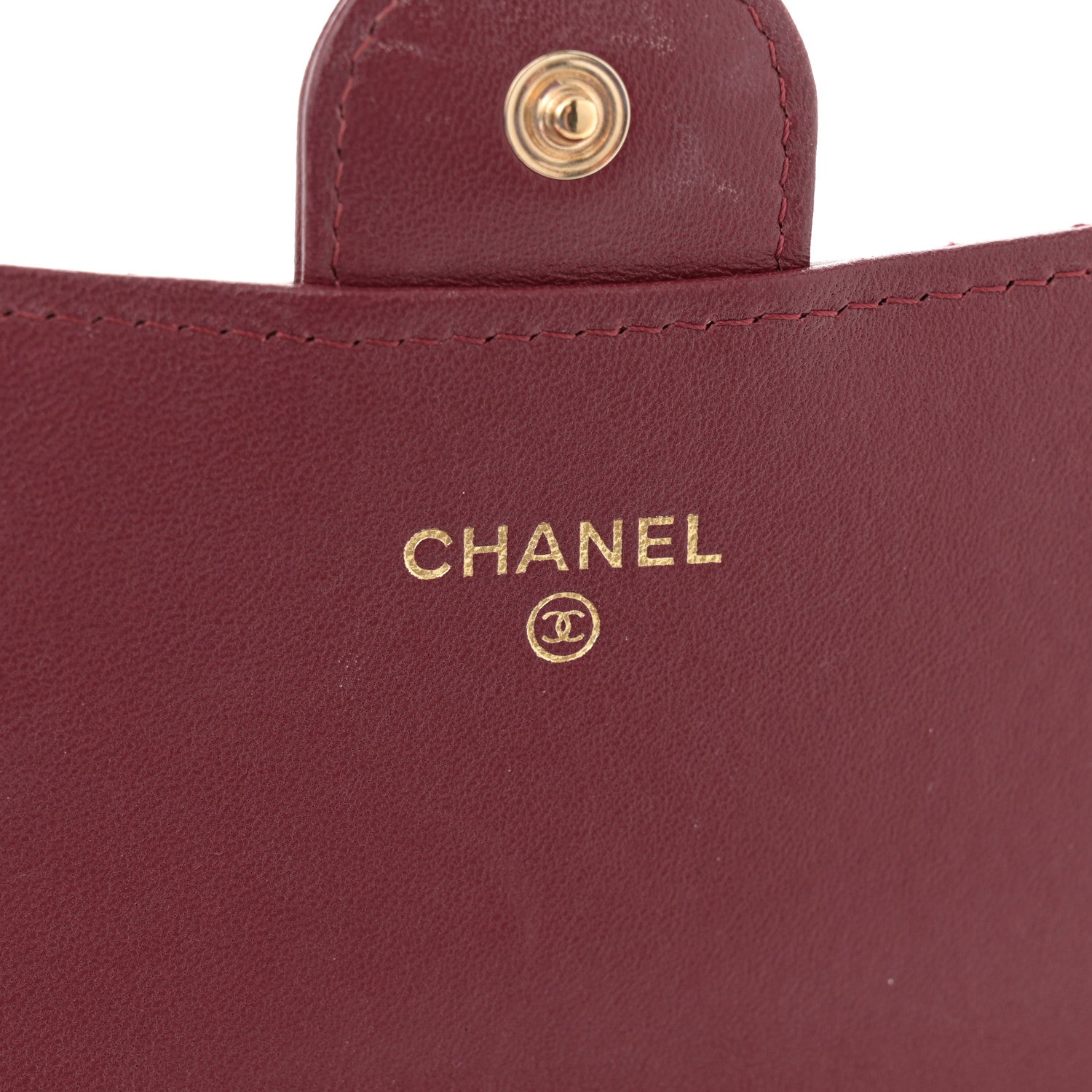 Chanel Lambskin Quilted Phone Holder Wallet on Removable Chain Burgundy 8 of 13