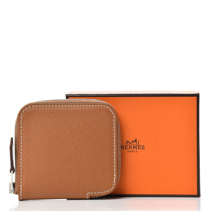 Hermes Epsom Silk'in Coin Purse Gold 7 of 7