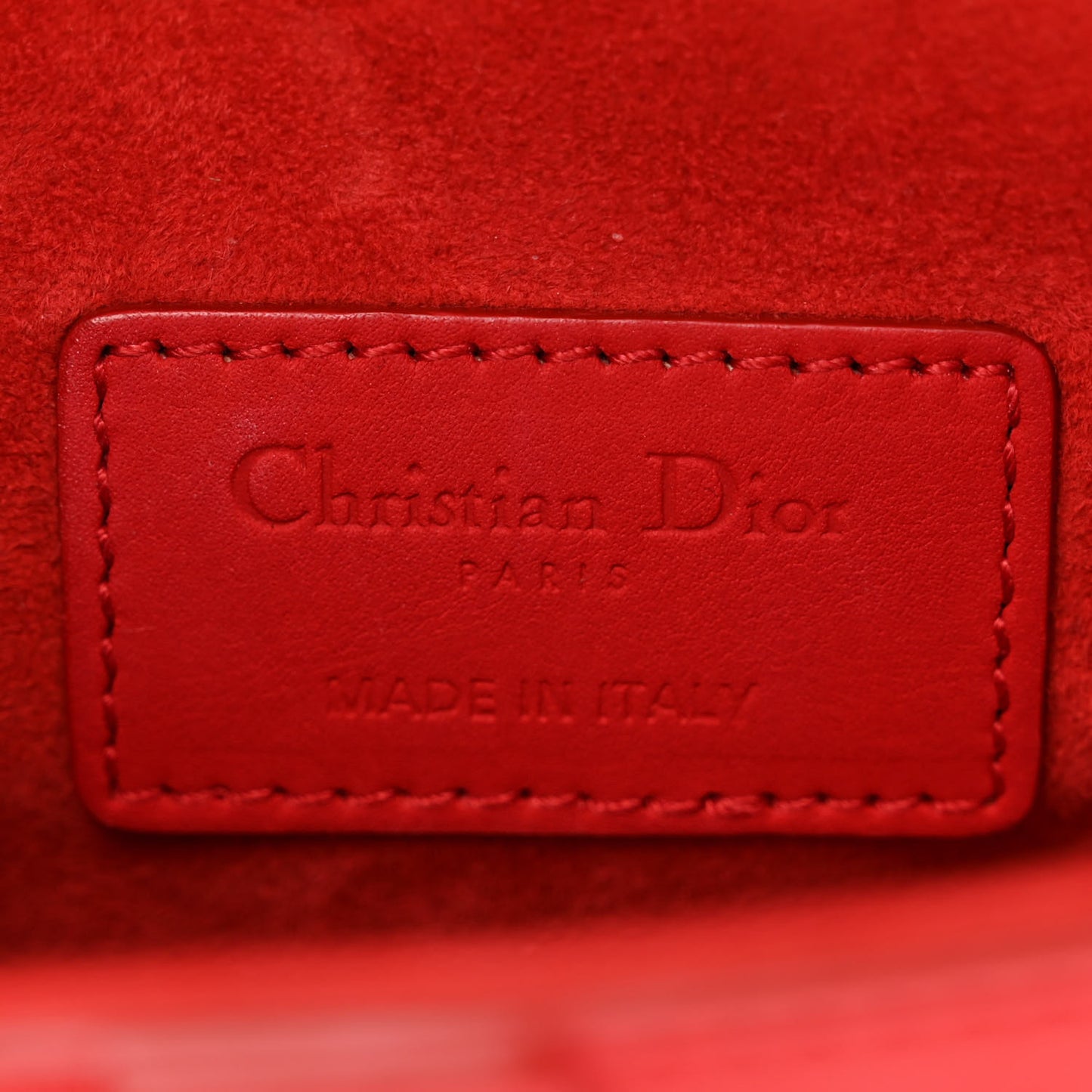 Ultra Matte Calfskin Mini Saddle Bag Red