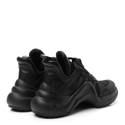 Louis Vuitton Calfskin Technical Nylon LV Archlight Sneakers 37 Black 4 of 10