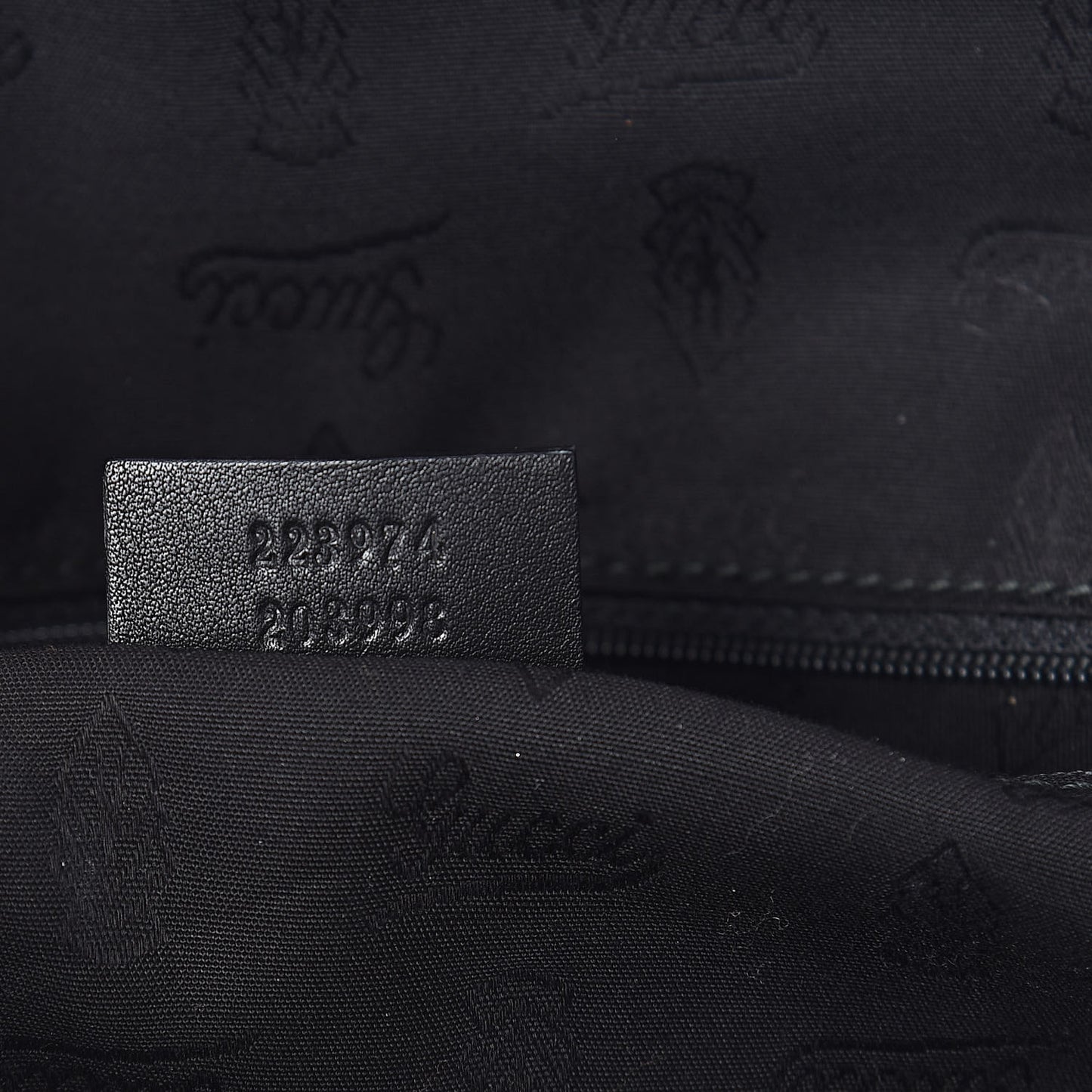 Guccissima Medium Sukey Boston Black