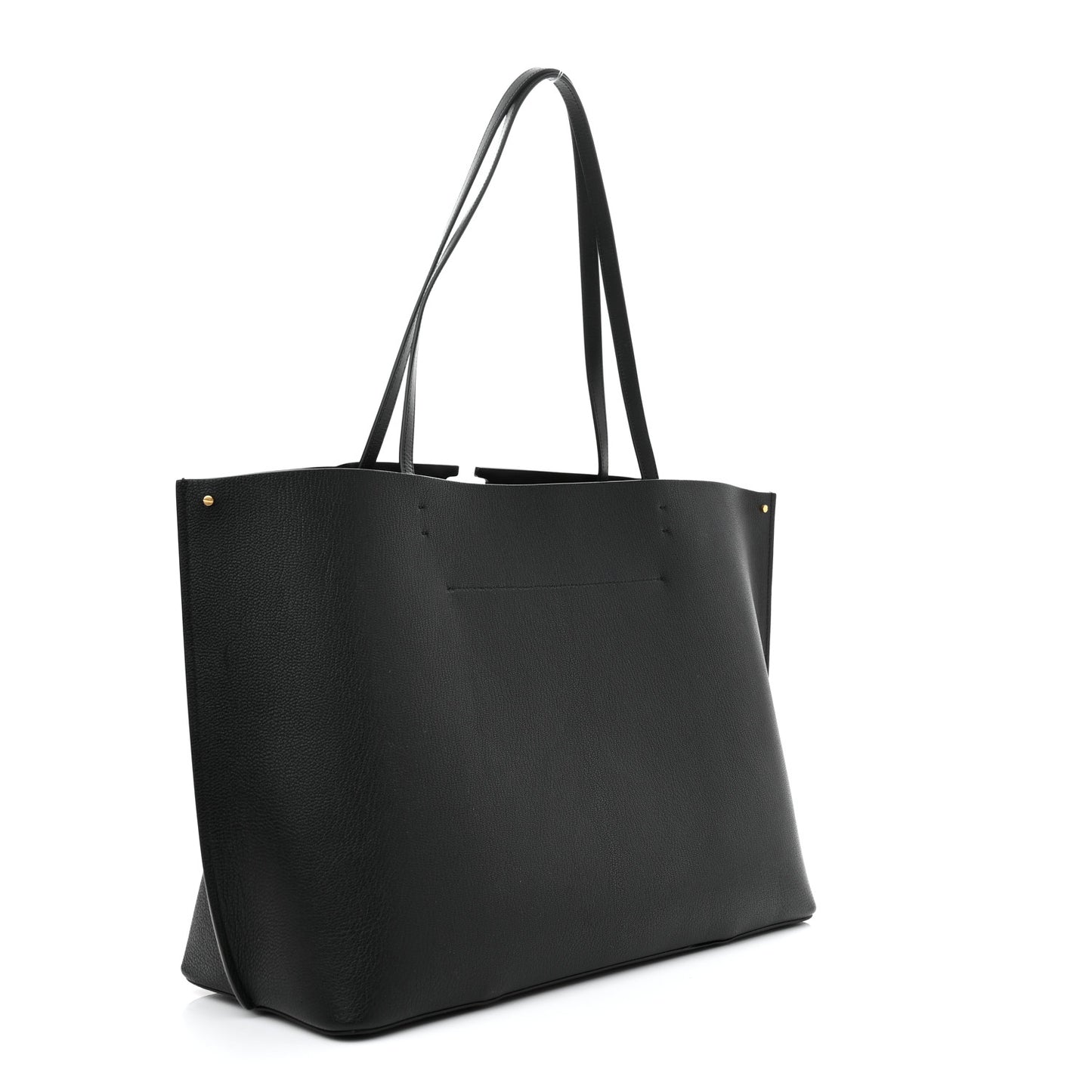 Calfskin Large Vlogo Tote Black