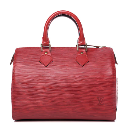 Louis Vuitton Epi Speedy 25 Castillan Red 1 of 11