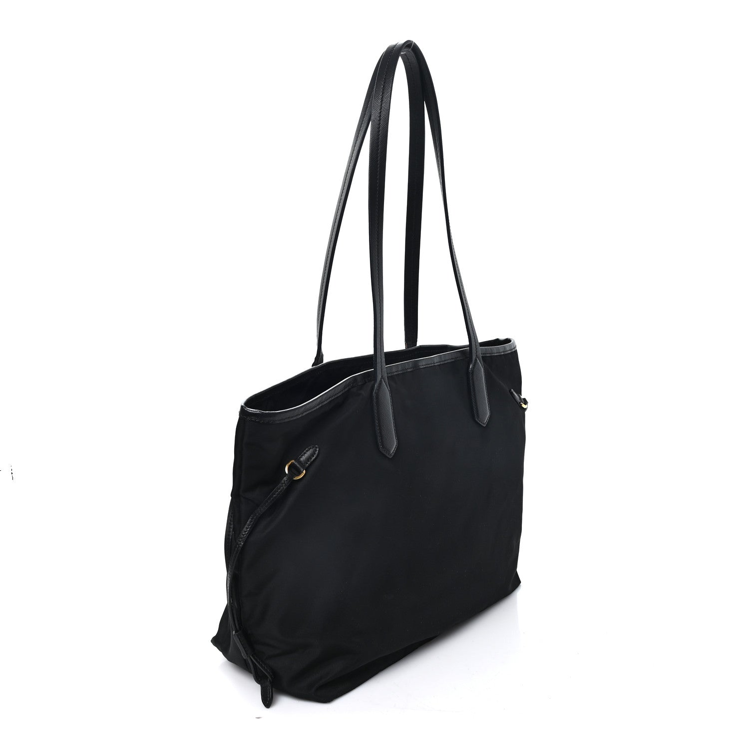Prada Tessuto Nylon Saffiano Shopping Tote Black 1922495