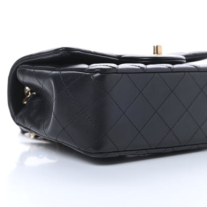 Chanel Lambskin Quilted Mini Rectangular Flap Black 9 of 15