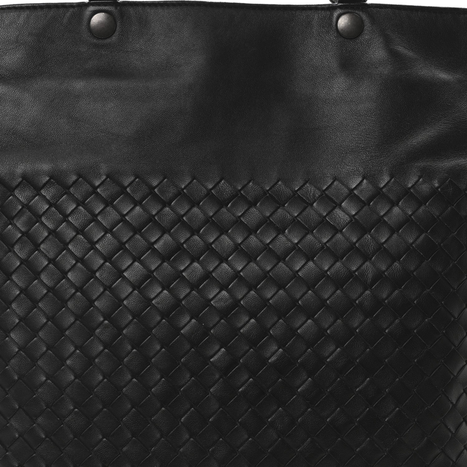 Bottega Veneta Nappa Intrecciato Flat Shoulder Bag Black 7 of 9