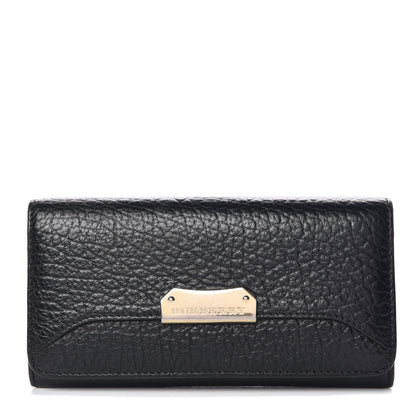 Burberry Heritage Grain Penrose Continental Wallet Black 1 of 8