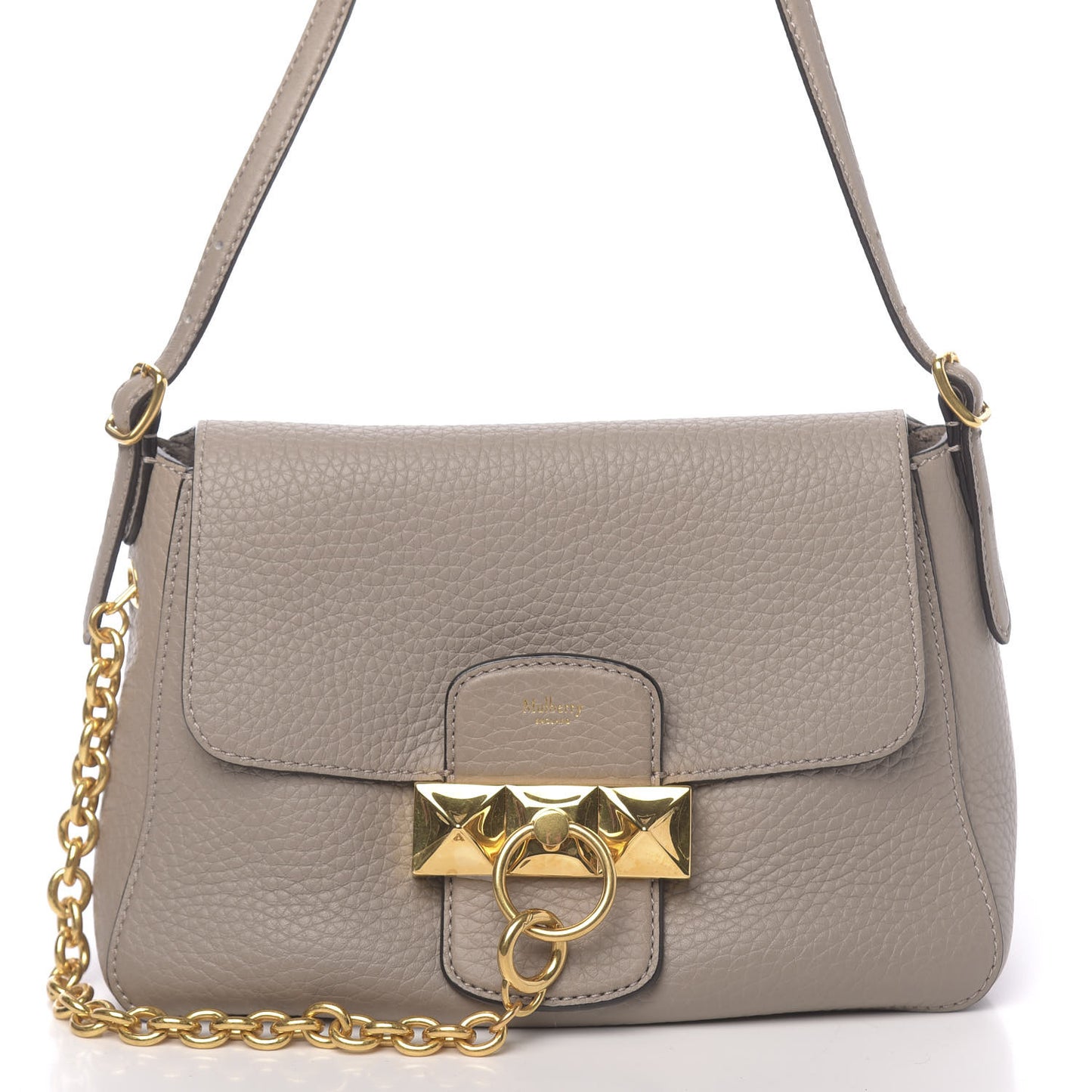 Heavy Grain Calfskin Mini Keeley Solid Grey