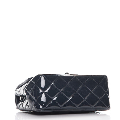 Chanel Patent Quilted Mini Square Flap Navy Blue 4 of 9