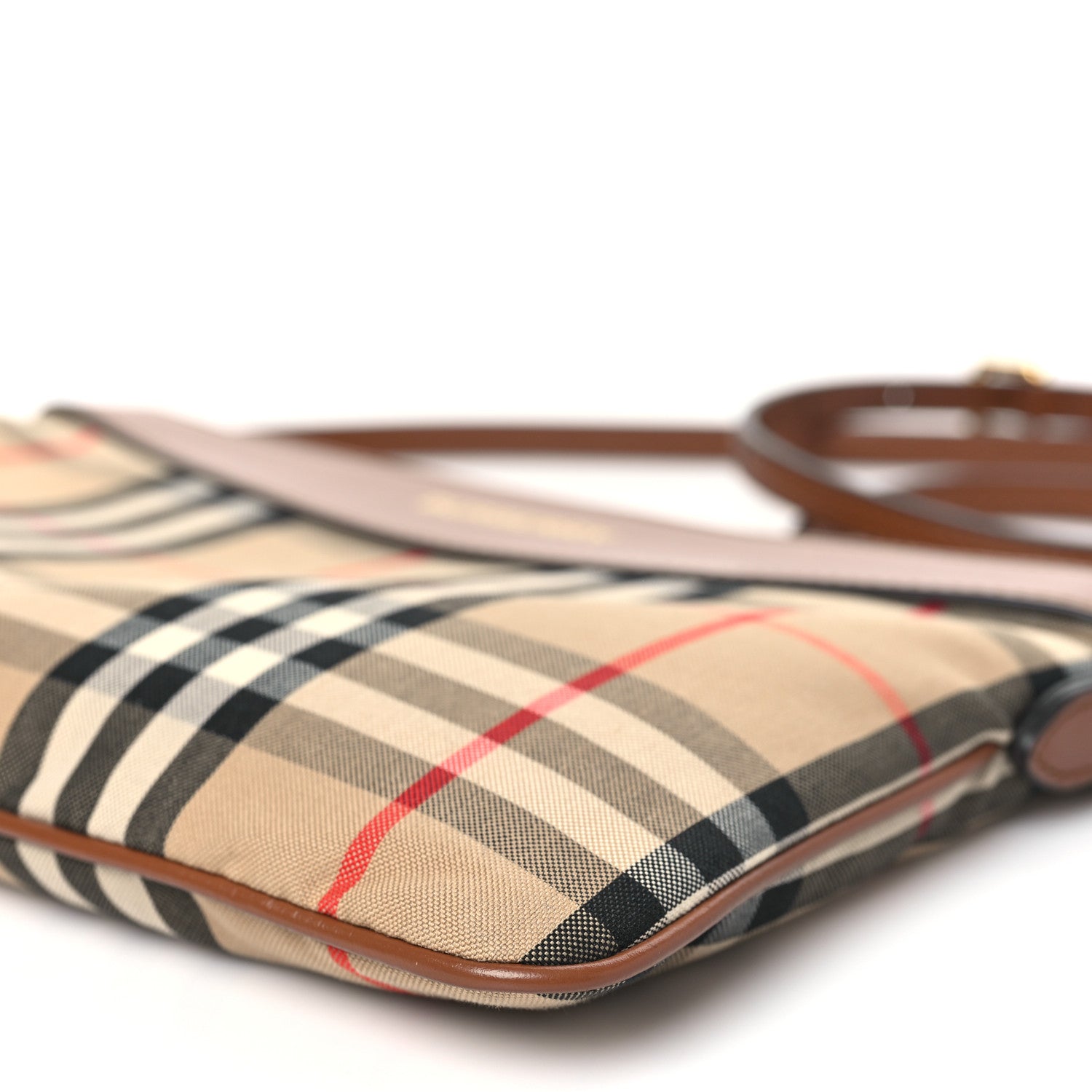 Burberry Horseferry Check Peyton Crossbody Clutch Bag Brown 9 of 9