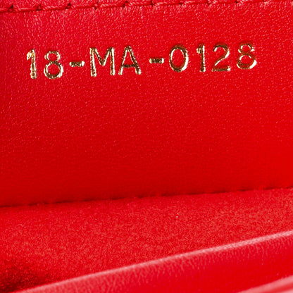 Christian Dior Calfskin Niki De Saint Phalle Medium Supple Lady Dior Red 8 of 11