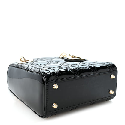 Christian Dior Patent Cannage Mini Lady Dior Black 4 of 10
