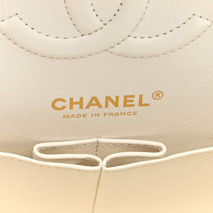 Chanel Caviar Quilted Medium Double Flap White 6 of 9