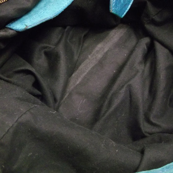 Leather Day Hobo Turquoise