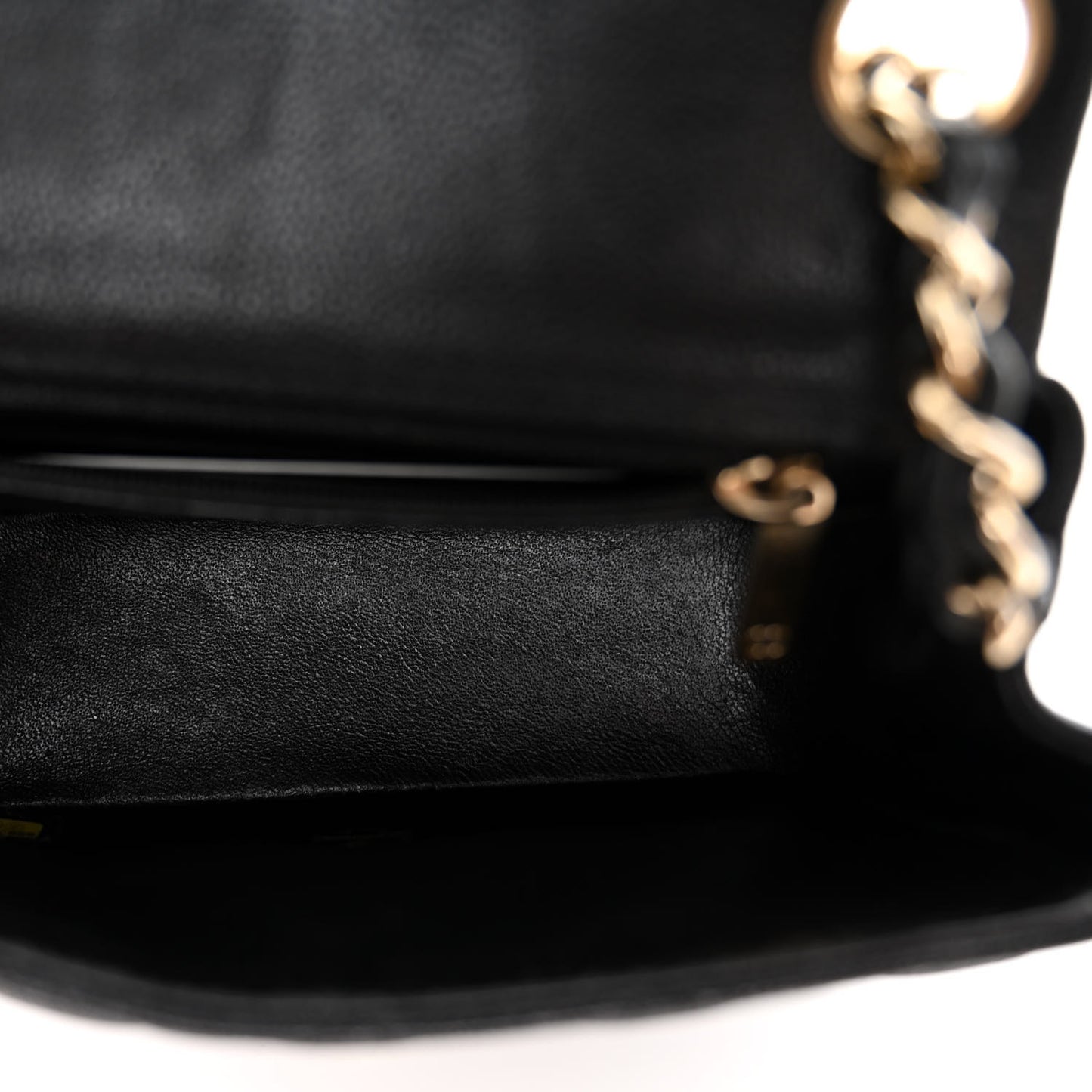 Caviar Quilted Mini Square Flap Black