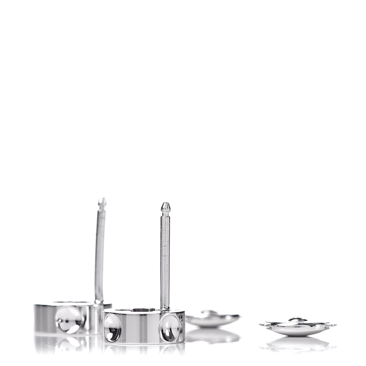 18K White Gold Empreinte Ear Studs Earrings