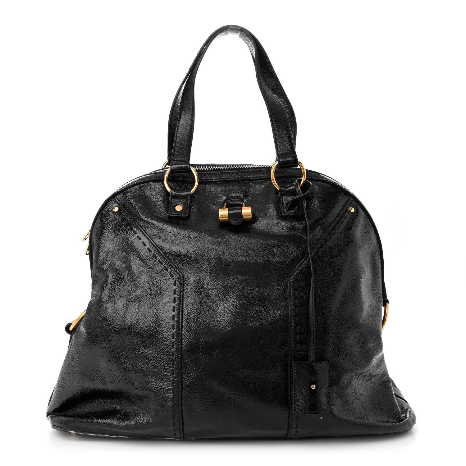 Saint Laurent Patent Oversized MUSE Black 1 of 13