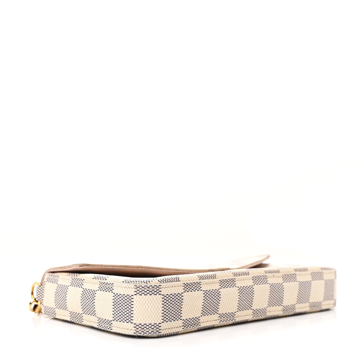 Louis Vuitton Damier Azur Pochette Felicie Chain Wallet Rose Ballerine 5 of 15