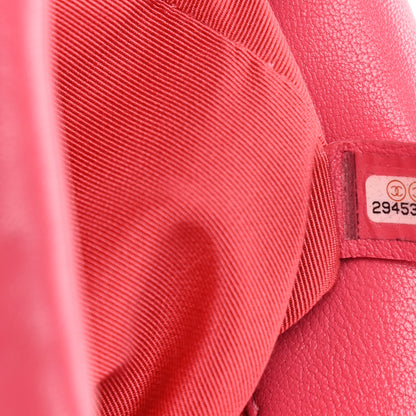 Chanel Goatskin Quilted Large Chanel 19 Flap Dark Pink 6 of 12