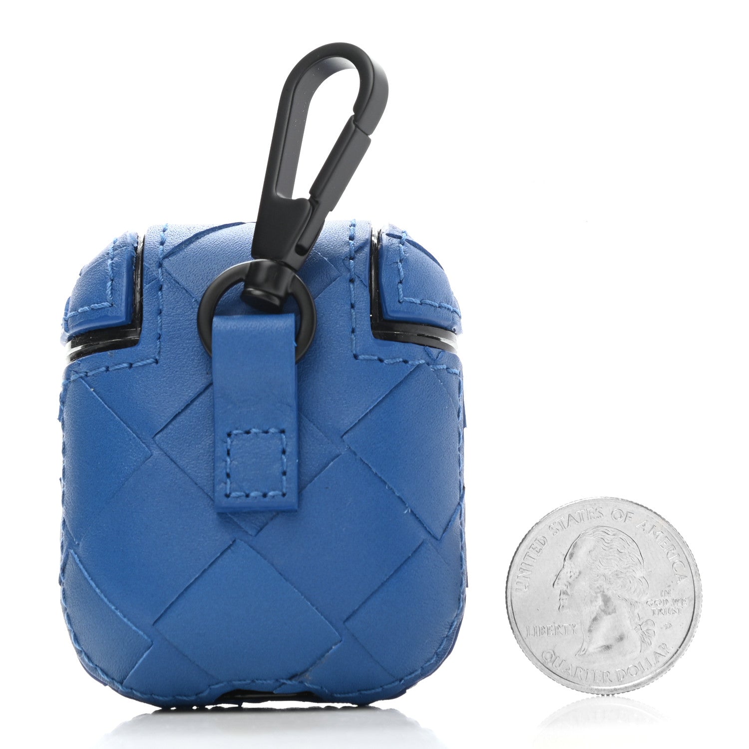 Bottega Veneta Nappa Intrecciato Airpods Case Blue 2 of 7