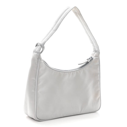 Prada Tessuto Nylon Mini Re-Edition 2000 Bag Fiordaliso 3 of 11