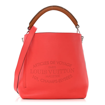 Louis Vuitton Veau Soie Calfskin Parnassea Bagatelle Hobo Capucine 1 of 15