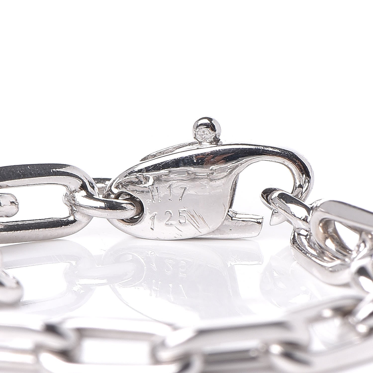 Cartier 18K White Gold Spartacus Chain Bracelet 5 of 5
