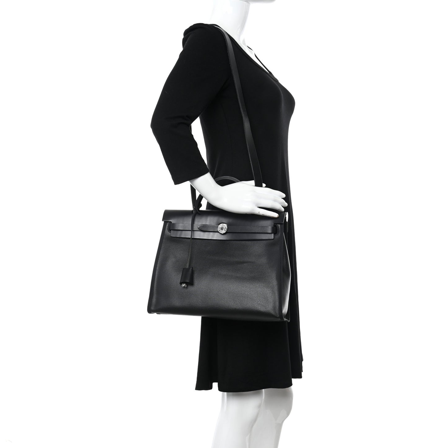Toile H Berline Vache Hunter Herbag Zip PM 31 Black Ecru