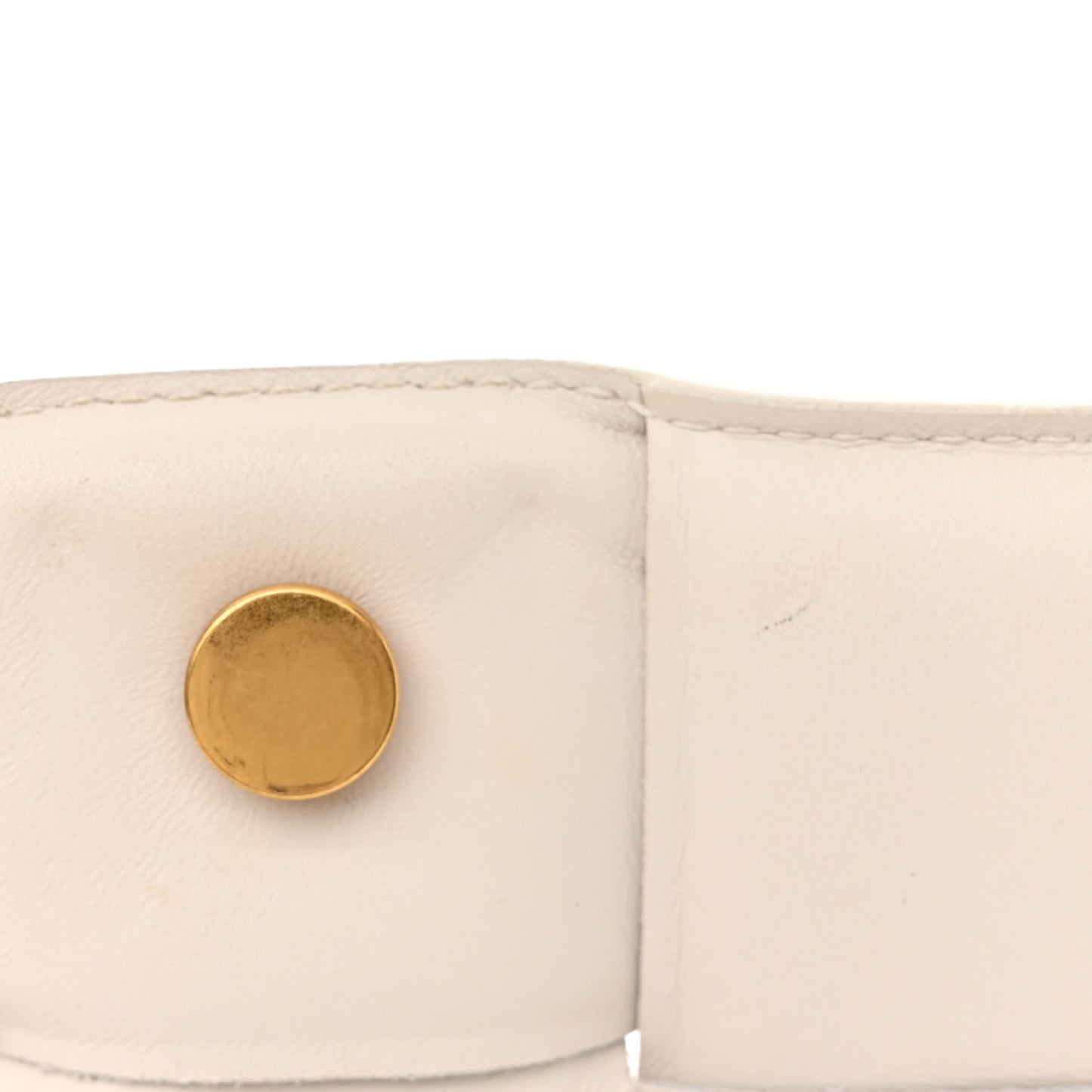 Lambskin Maxi Intreccio Padded Chain Cassette Crossbody Bag White