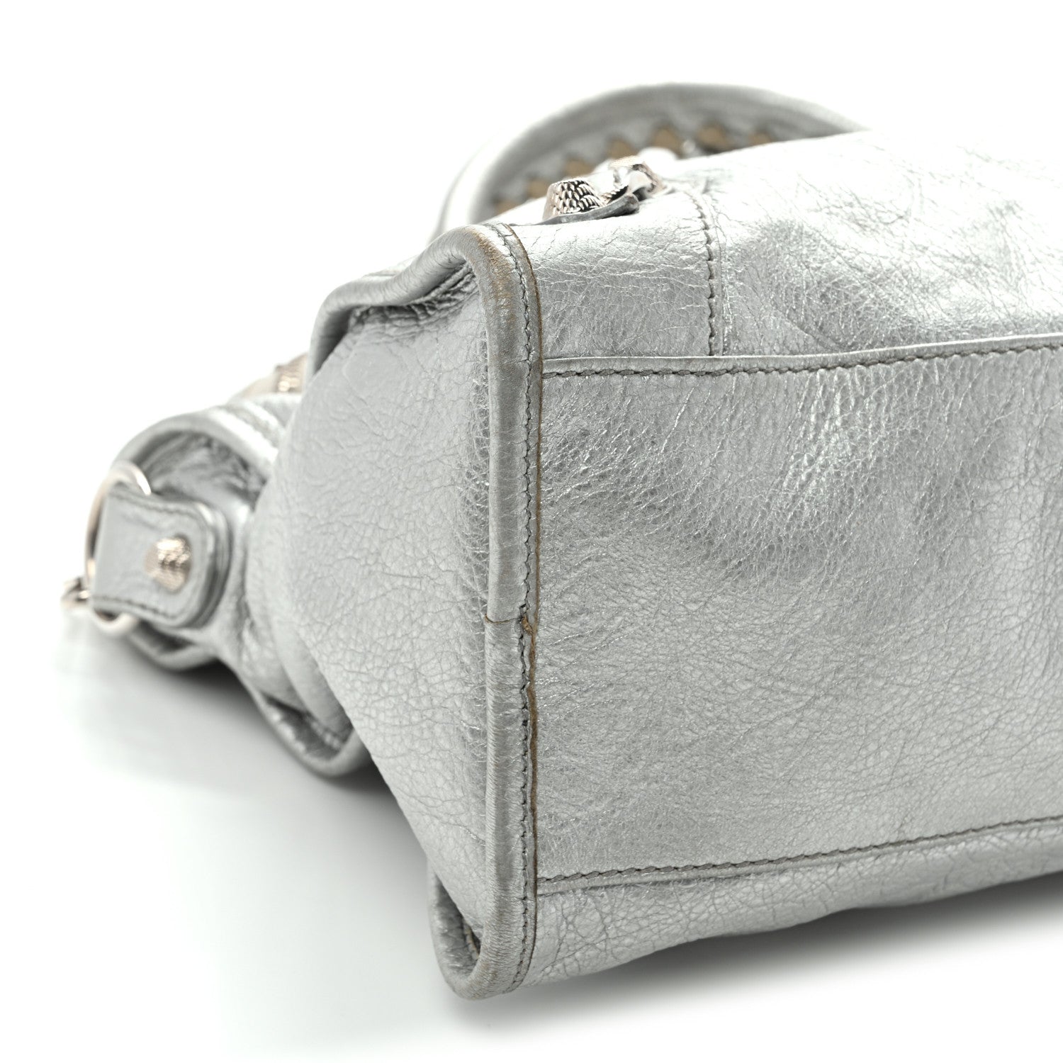 Balenciaga Metallic Agneau Giant 12 Silver Hardware City Gris Aluminum 10 of 12