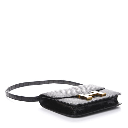 Hermes Shiny Porosus Crocodile Constance 24 Black 4 of 20