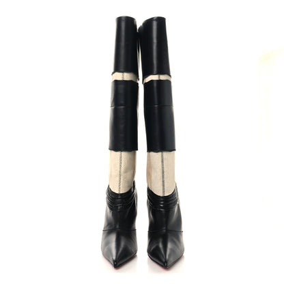 Christian Louboutin X MAISON MARGIELA Nappa Xrismarteen 100 Knee High Boots 37.5 Black 2 of 7