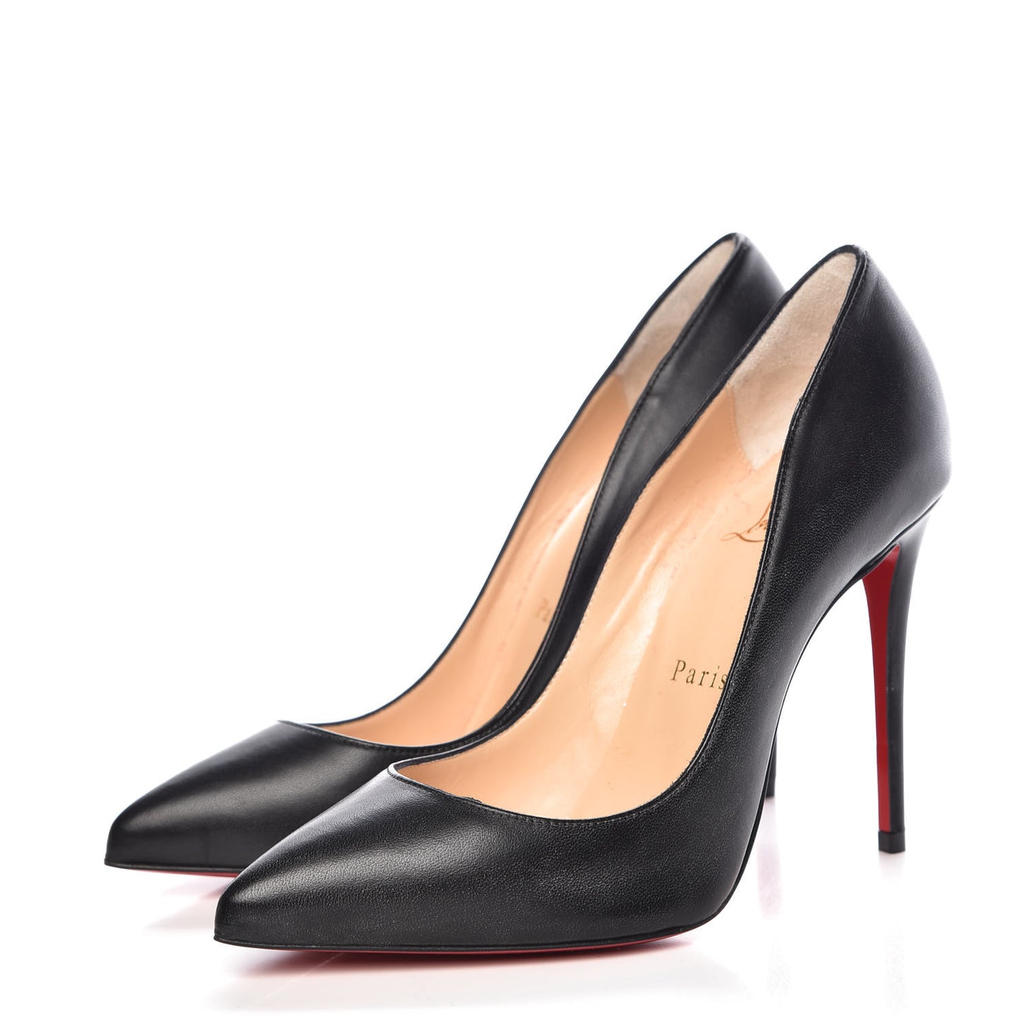 Shiny Nappa Pigalle Follies 100 Pumps 35.5 Black