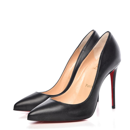 Christian Louboutin Shiny Nappa Pigalle Follies 100 Pumps 35.5 Black 3 of 9