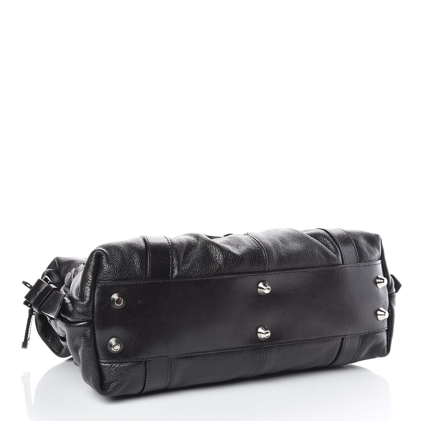 Grainy Calfskin Tote Black