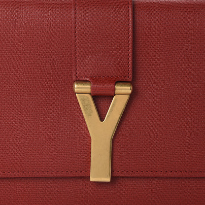 Saint Laurent Calfskin Classic Y Ligne Clutch Red 10 of 10