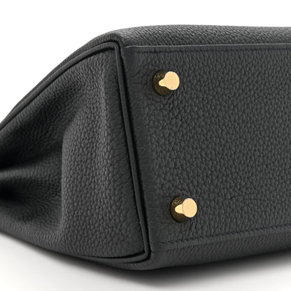 Hermes Togo Kelly Retourne 25 Black 10 of 12