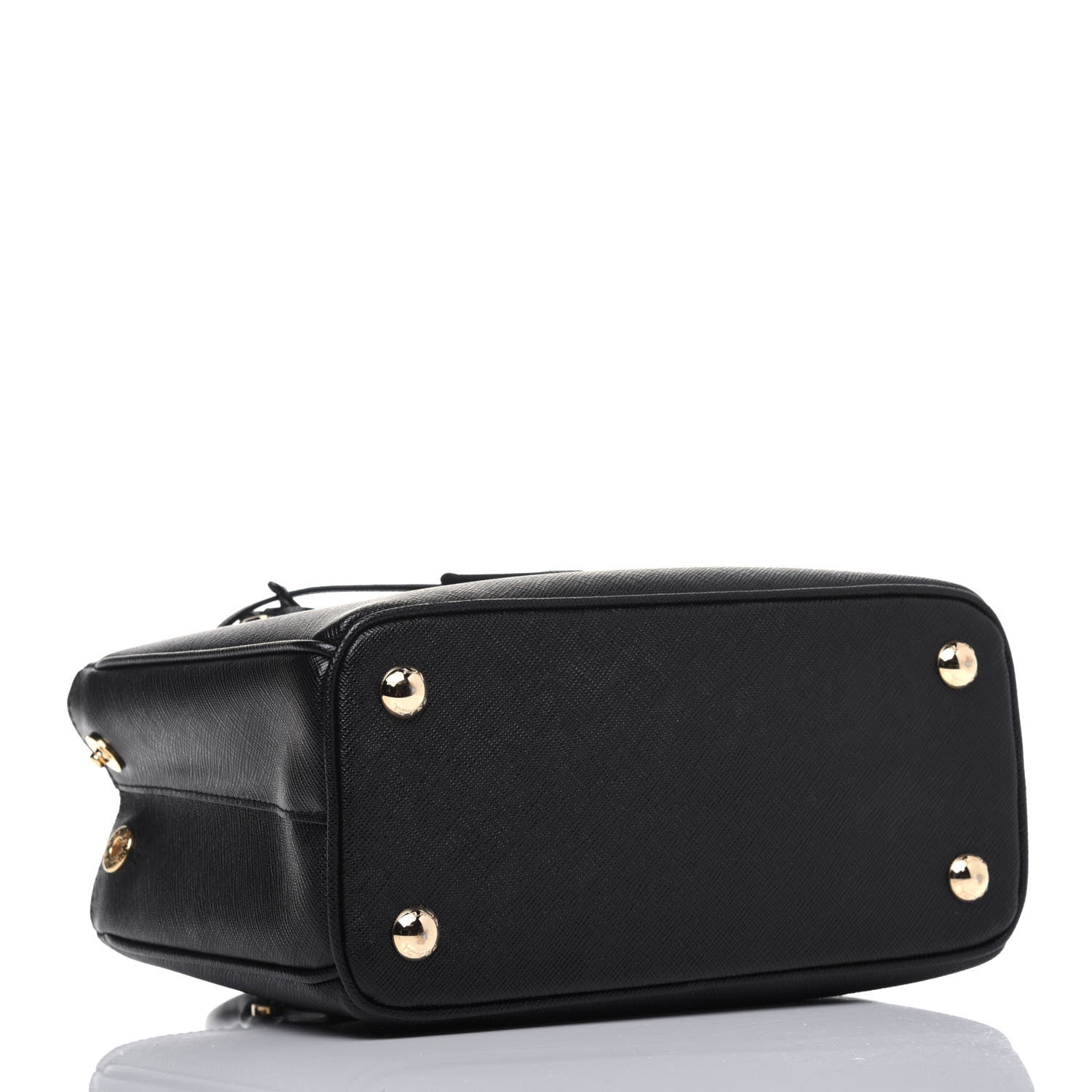 Prada Saffiano Lux Micro Galleria Shoulder Bag Black 5 of 19
