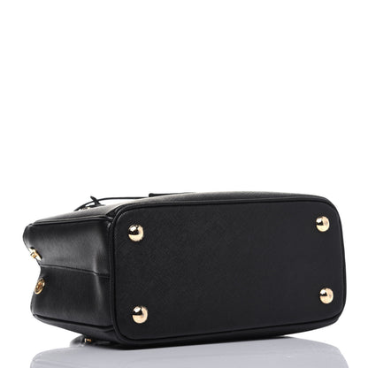 Prada Saffiano Lux Micro Galleria Shoulder Bag Black 5 of 19