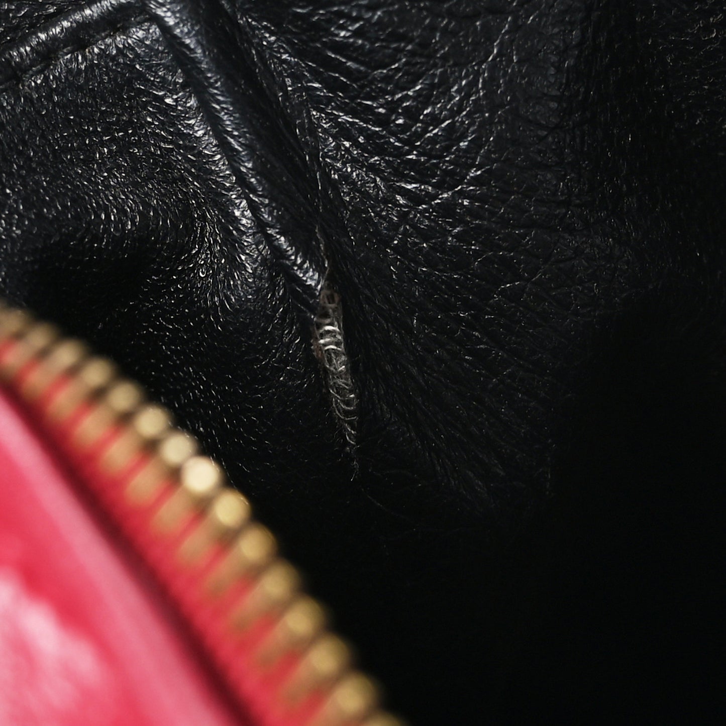 Lambskin Quilted CC Tassel Flap Camera Case Red