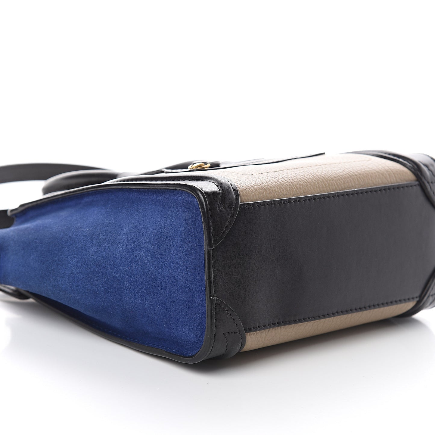 Bullhide Calfskin Nubuck Nano Tri-Color Luggage Light Taupe