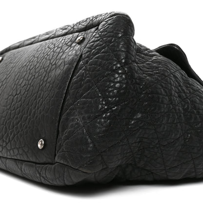 Chanel Crumpled Lambskin Quilted Large Tote Black 9 of 9